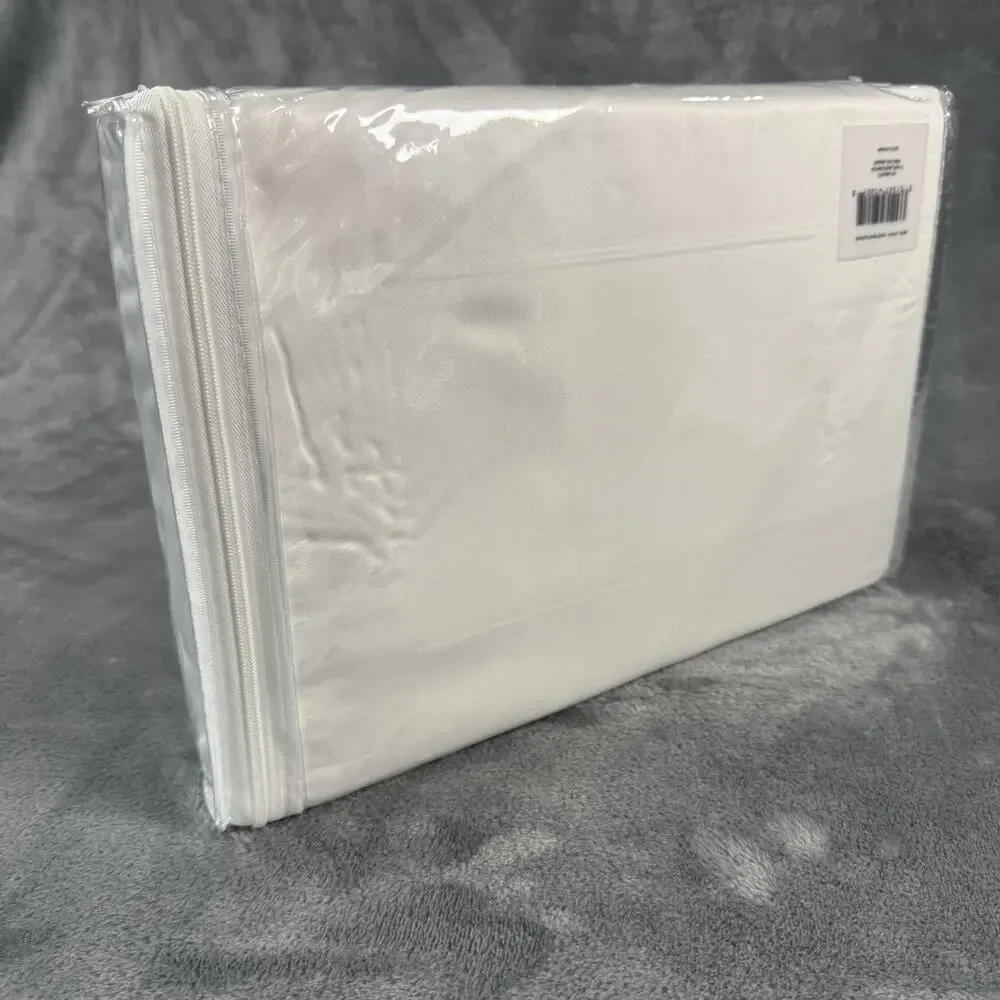 Luxurious Oeko-Tex Bamboo White Duvet Cover Bed Twin-XL New! ⚡️ Free Shipping
